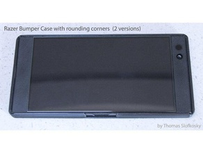 razer phone bumper case rounding edges 3d printing razer case