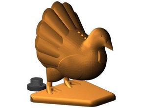 salt-pepper shakers kitchen dining kevin ball rkevinball rkevin turkey turkeyday 3d print model - Mito3D