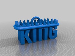 king keychains 3d print model - Mito3D