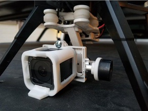 walkera g-2d gopro session mount rc vehicles drone gimbal quadcopter 5 tpu filament 3d print model - Mito3D