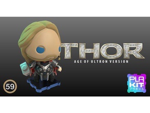 thor age ultron version toys games action figures collectibles collections figurines marvel comics universe miniatures mjolnir nsfw plakit purakito avengers toymaker 3d print model - Mito3D