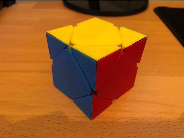 stickerless skewb puzzles rubiks cube twisty puzzle 3D print model - Mito3D