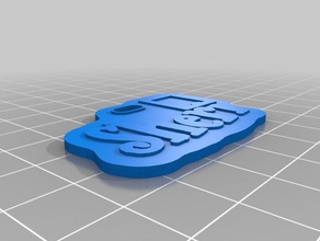sheri regalo de navidad la etiqueta signos logotipos personalizado 3d print model - Mito3D
