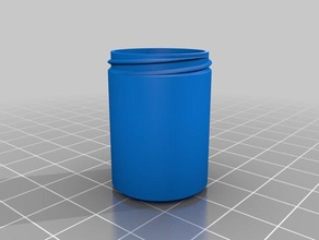 meine angepasste container Rändelmutter Deckel Container 3d print model - Mito3D