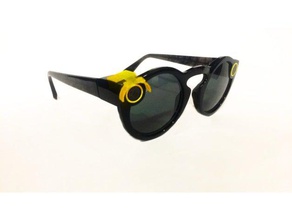 snapchat spectacles lens hood gadgets camera fashion sunglasses 3d print model - Mito3D