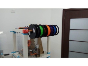 ikea lack spool rack 3d printer accessories filament holder 3d print model - Mito3D
