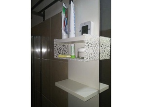 voronoi estante ikea lillangen casa de banho hack 3d print model - Mito3D
