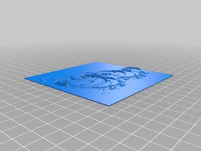 lithophane ciempies 2d sanat özelleştirilmiş 3d print model - Mito3D