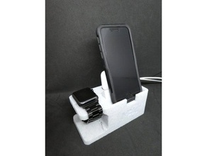 mb3d apple 3 1 charging station mobile phone 3d print model - Mito3D