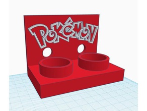 pokeball plus dockingstation stand due il fai da te anime manga nintendo interruttore pokemon andare lascia 3d print model - Mito3D
