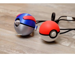 a nintendo mudar poke bola plus controlador de caso jogos pokeball pokemon vamos lá brinquedo 3d print model - Mito3D