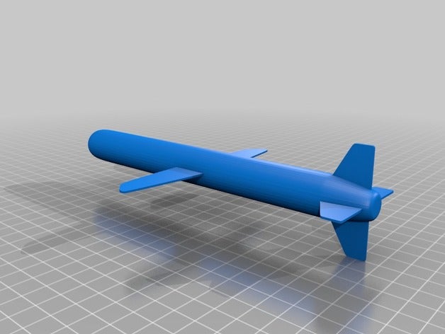 mísseis tomahawk adereços míssil guiado 3D print model - Mito3D