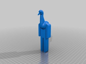 feliz cumpleaños nichtgansgustav gustav nicht ganz gans de ganso la gente esculturas 3d print model - Mito3D
