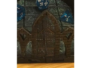 gate three-path dice tower v2 toys games dnd 3d print model - Mito3D