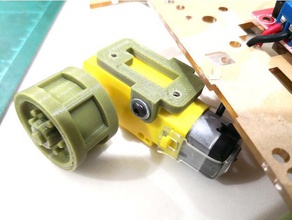 arduino motor dc adaptador de montaje rc los vehículos 3d print model - Mito3D