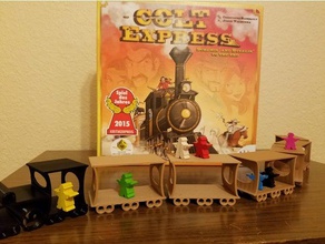 colt express train toy game accessories boardgame boardgames board 3d print model - Mito3D