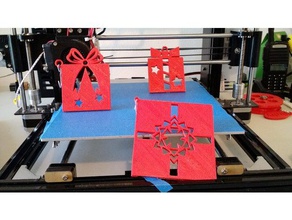Weihnachtsgeschenk-Verzierungen Dekor Urlaub Dekoration kleines Geschenk 3d print model - Mito3D