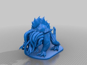 ksarik creatures alien dnd figure figurine miniature model starfinder pawn 3d print model - Mito3D