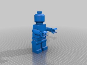 lego boneco 3d impressão 3d print model - Mito3D