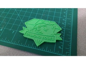 morale patch diamond doges toy game accessories nerf 3d print model - Mito3D