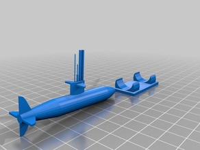 submarine modelboat 3d printing 3d print model - Mito3D