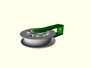 personalizável corda polia wshackle esporte ao ar livre personalizador de sistemas roldana 3d print model - Mito3D