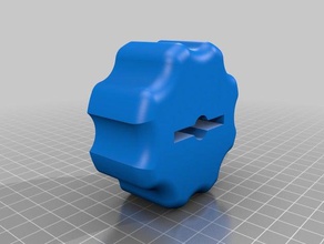 wing nut helper knob diy 3d print model - Mito3D