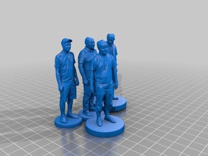 homme 073 076 sculptures 3d print model - Mito3D