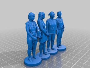 femme 083 086 sculptures 3d print model - Mito3D