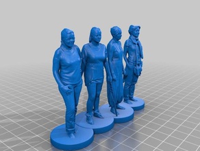 femme 091 094 sculptures 3d print model - Mito3D