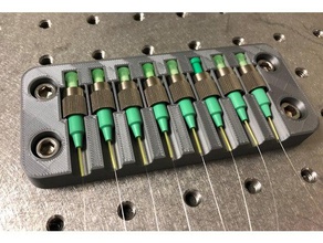 fc connector holder x8 engineering fiber optic optics open source bench thorlabs 3d print model - Mito3D