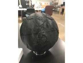 batimetrici globo terrestre di apprendimento geografia 3d print model - Mito3D