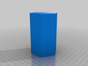 hexagone vase mode les conteneurs 3d print model - Mito3D