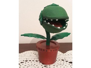 pianta carnivora piranha bitki yaratıklar çiçek vazo mario iş ortamına uygun olmayan 3d print model - Mito3D