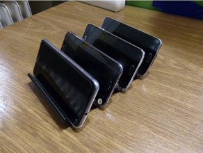 smartphone stand 1234 móveis 3d print model - Mito3D