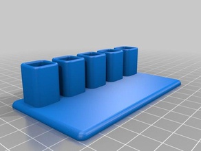 pencil holder plate office 3d print model - Mito3D