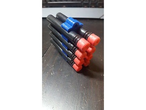 nerf clip toy game accessories 556 556x45 556x45mm nato ammo ar15 mag magazine clips nerfgun attach attachment blaster dart holder gun mod mods 3d print model - Mito3D