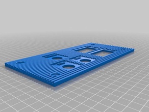 hipercubo evolución frontal de la rejilla panel cubierta 3d impresora partes carcasa electrónica 3d print model - Mito3D