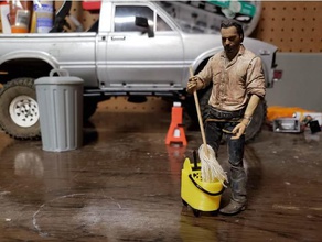 110 scale garage mop bucket rc vehicles diorama 3d print model - Mito3D