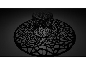 shade decor lampshade tealight 3d print model - Mito3D