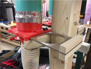 a coleta de poeira jateamento portão 6 polegadas esgoto tubo drenagem ferramentas 3d print model - Mito3D