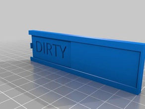 dishes dirty clean indicator kitchen dining 3d print model - Mito3D