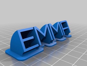 emma office customized 3d print model - Mito3D