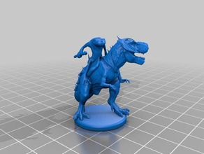 grippli t-rex jogos druida masmorras e dragões homem-rã pathfinder tiranossauro rex 3d print model - Mito3D
