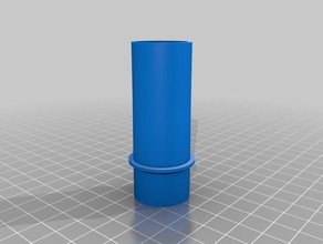 my customized vacuum hose adapter ver 2 parts 3d print model - Mito3D