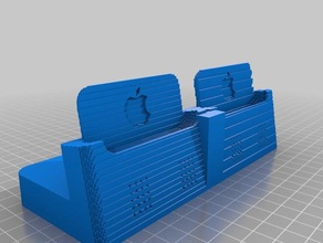 3d slash double iphonexdock only other 3d print model - Mito3D