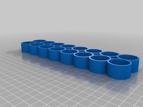my customized parametric bottle tray organization 3d print model - Mito3D