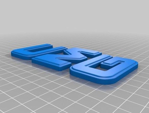 gmc emblema de letras 3d impresión 3d print model - Mito3D