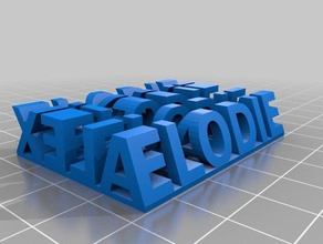 elodie alex heykeller özelleştirilmiş 3d print model - Mito3D