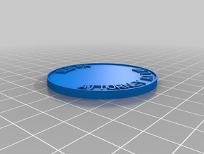 law coin 10 coins & badges customized 3d print model - Mito3D